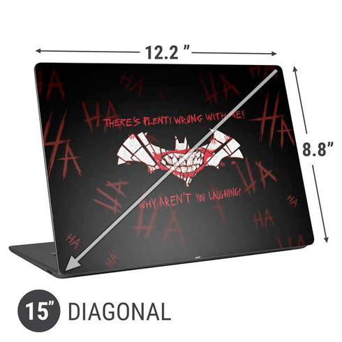 DC Comics The Joker Plenty Wrong With Me Universal Laptop 15in (12.2 x 8.8in) Skin